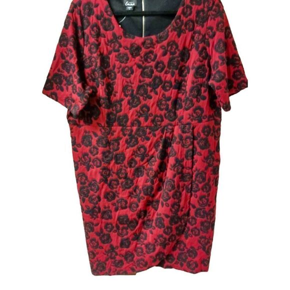EMMA Plus Size Floral wrap dress - Picture 6 of 13